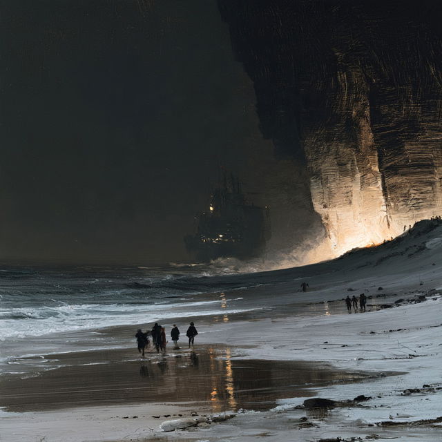 Peder Balke style, Midjourney V8.2, render 1 of 4