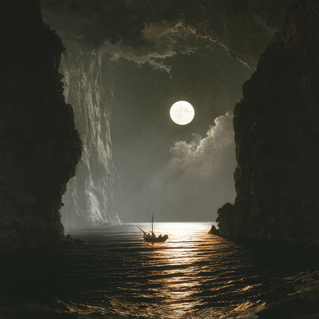 Peder Balke style, Midjourney V8.2, render 4 of 4
