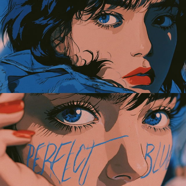 Perfect Blue style, Midjourney V8.2, render 2 of 4