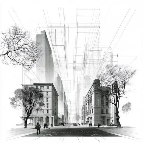 Perspective drawing style (Techniques), Midjourney V8.2