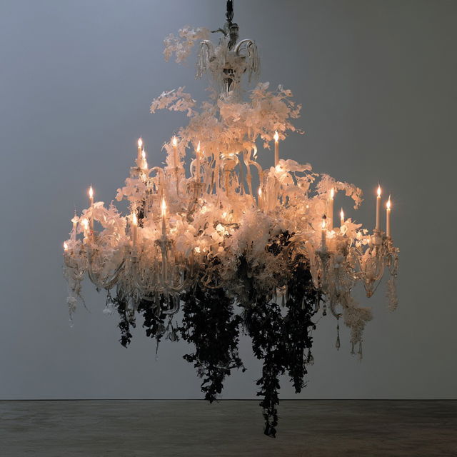Petah Coyne style, Midjourney V8.2, render 1 of 4