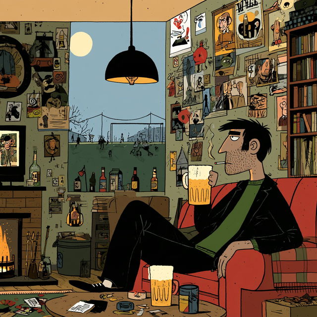 Pete McKee style, Midjourney V8.2, render 2 of 4