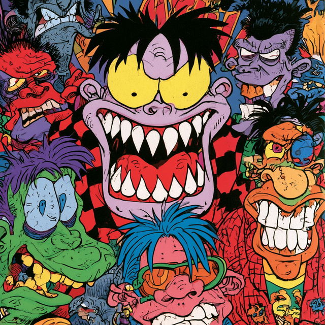 Peter Bagge style, Midjourney V8.2, render 3 of 4