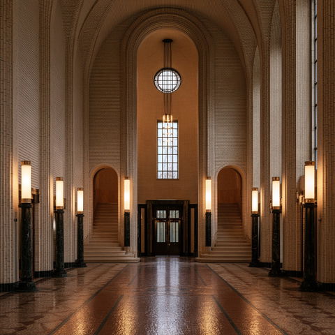 Peter Behrens style (Architects), Midjourney V8.2