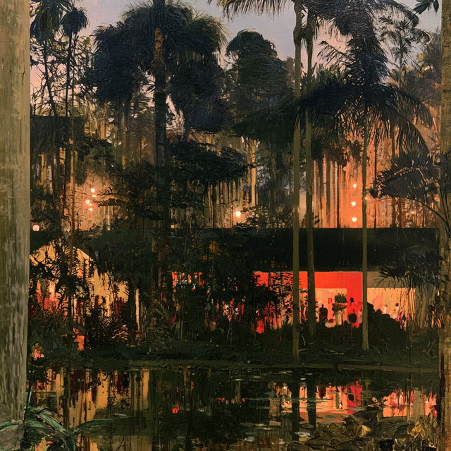 Peter Doig style, Midjourney V8.2, render 4 of 4