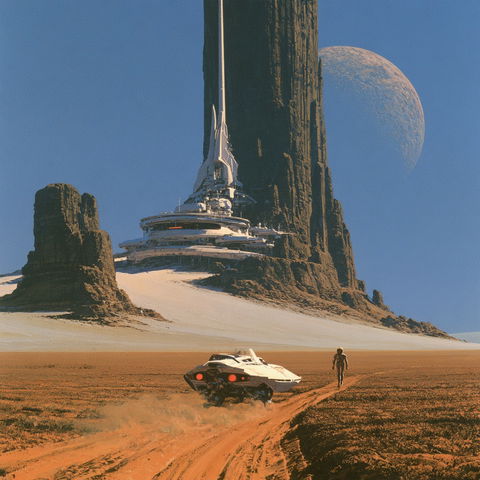 Peter Elson style (Illustrators), Midjourney V8.2