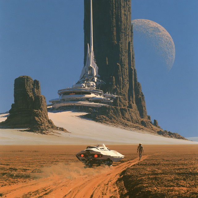 Peter Elson style, Midjourney V8.2, render 1 of 4