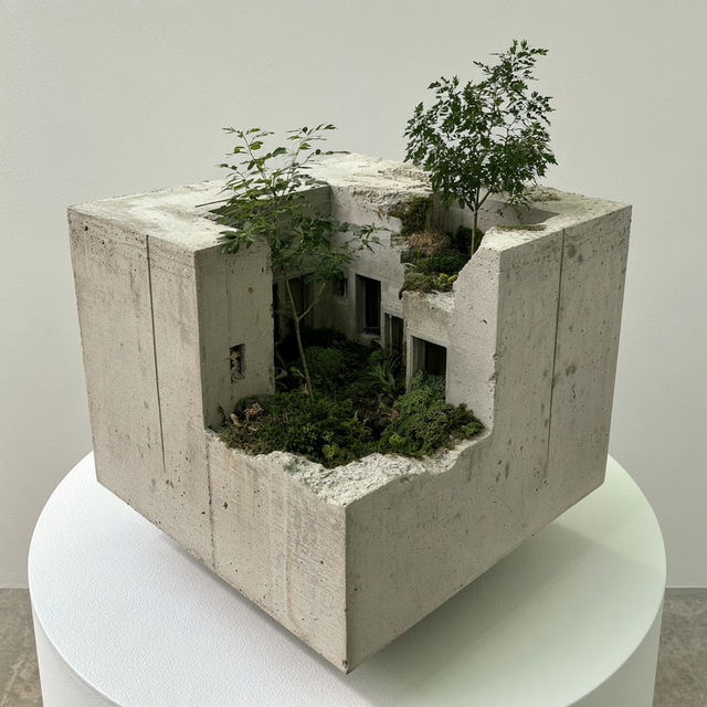 Peter Fischli style, Midjourney V8.2, render 1 of 4