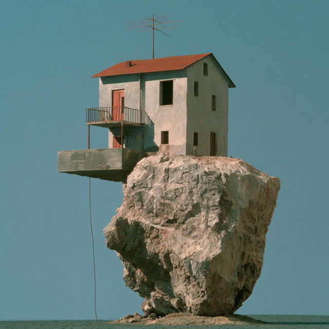 Peter Fischli style, Midjourney V8.2, render 2 of 4