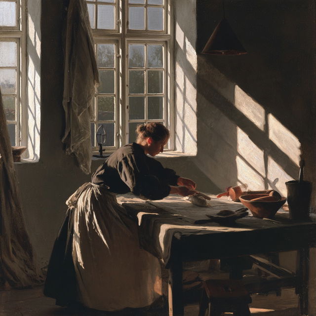Peter Ilsted style, Midjourney V8.2, render 4 of 4
