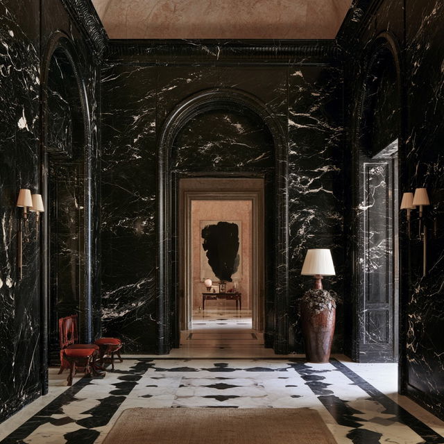 Peter Marino style, Midjourney V8.2, render 2 of 4