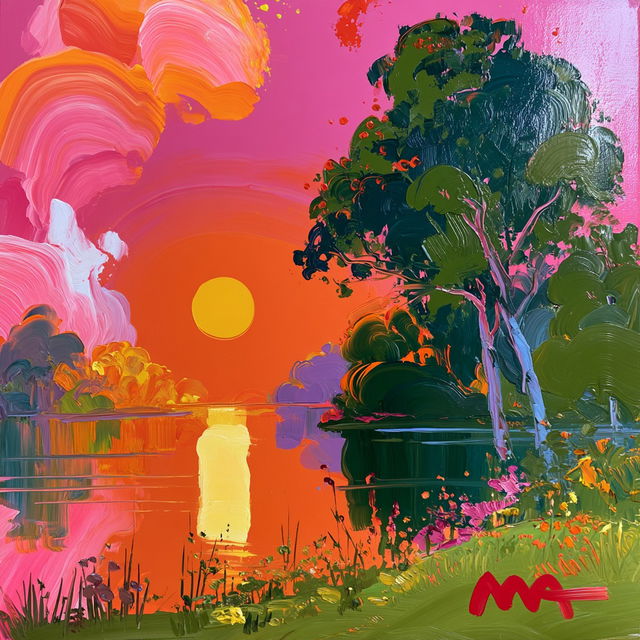 Peter Max style, Midjourney V8.2, render 2 of 4