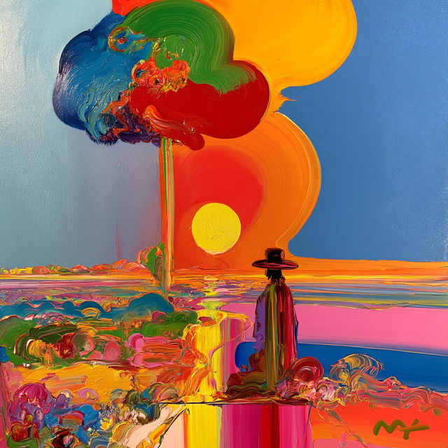 Peter Max style, Midjourney V8.2, render 3 of 4