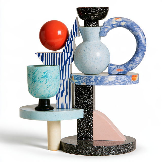 Peter Shire style, Midjourney V8.2, render 4 of 4