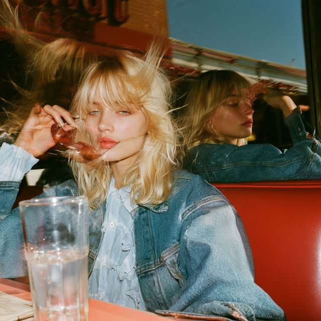Petra Collins style, Midjourney V8.2, render 2 of 4