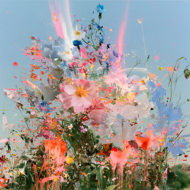Petra Cortright style, Midjourney V8.2, render 3 of 4