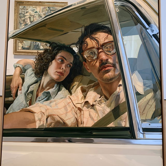 Philip Pearlstein style, Midjourney V8.2, render 4 of 4