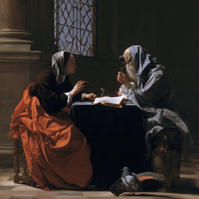 Philippe de Champaigne style, Midjourney V8.2, render 2 of 4
