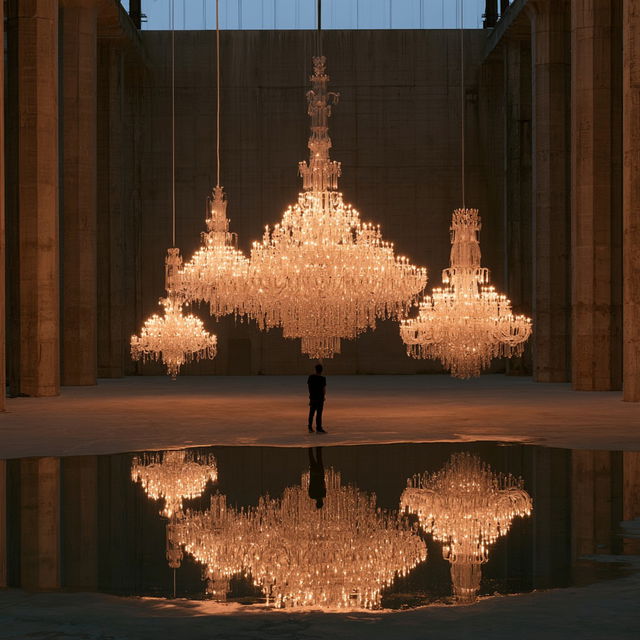 Philippe Parreno style, Midjourney V8.2, render 3 of 4