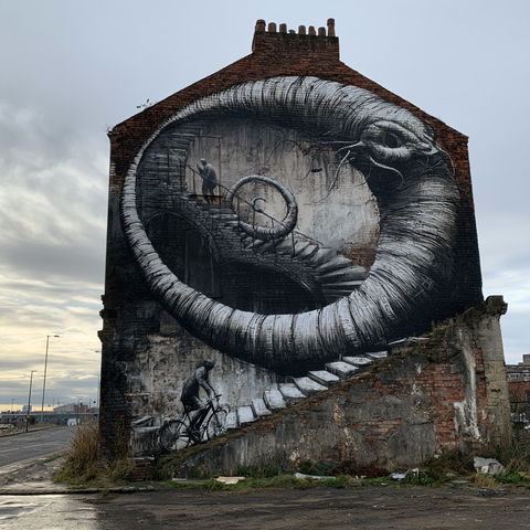Phlegm style (Street artists), Midjourney V8.2