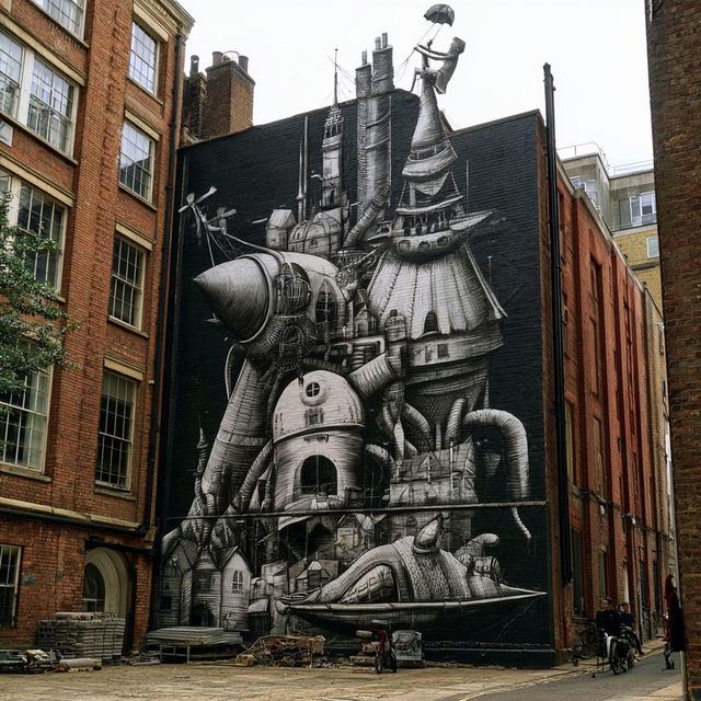 Phlegm style, Midjourney V8.2, render 3 of 4