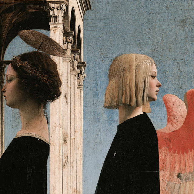 Piero della Francesca style, Midjourney V8.2, render 4 of 4