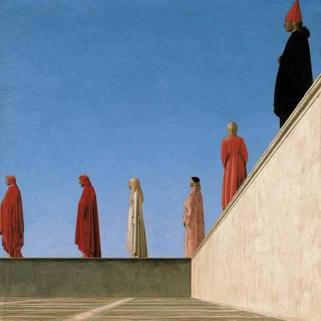 Piero della Francesca style, Midjourney V8.2, render 3 of 4