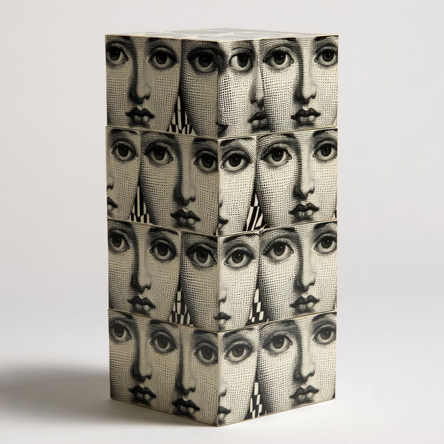 Piero Fornasetti style, Midjourney V8.2, render 2 of 4