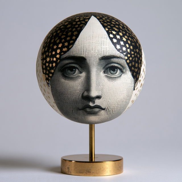 Piero Fornasetti style, Midjourney V8.2, render 3 of 4