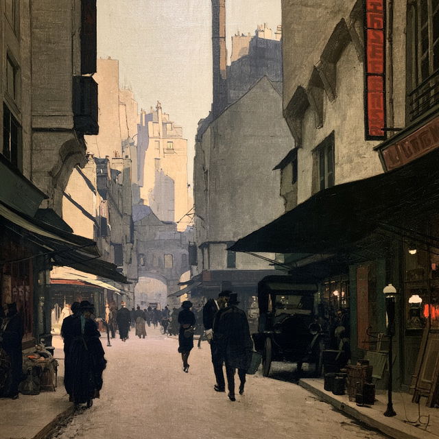 Pierre Adolphe Valette style, Midjourney V8.2, render 1 of 4