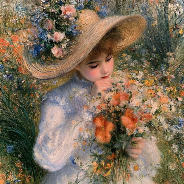 Pierre-Auguste Renoir style, Midjourney V8.2, render 2 of 4