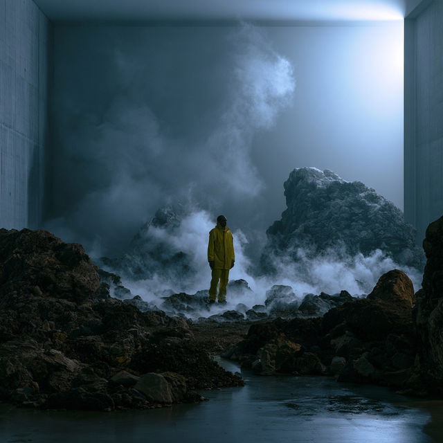 Pierre Huyghe style, Midjourney V8.2, render 2 of 4