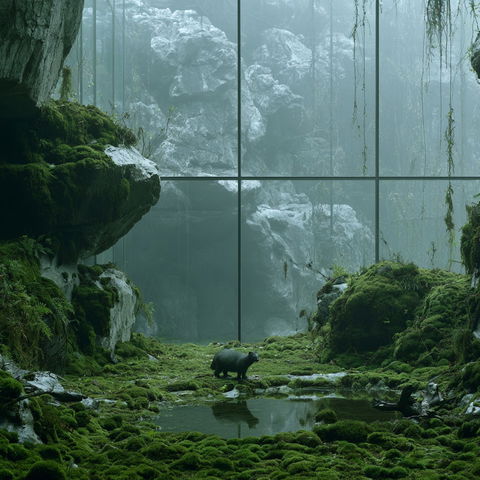 Pierre Huyghe style (Various), Midjourney V8.2