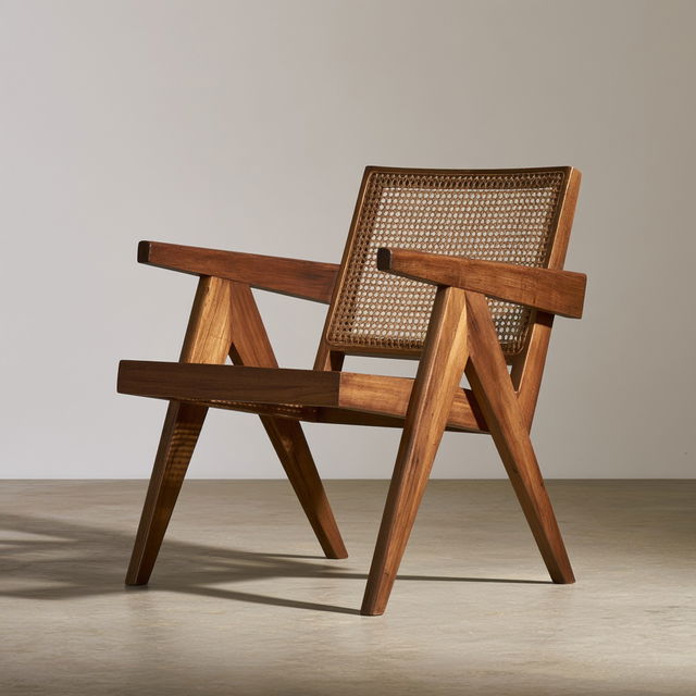 Pierre Jeanneret style, Midjourney V8.2, render 3 of 4