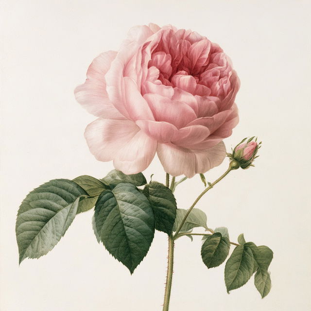 Pierre-Joseph Redoute style, Midjourney V8.2, render 2 of 4