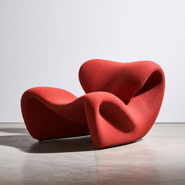 Pierre Paulin style, Midjourney V8.2, render 3 of 4