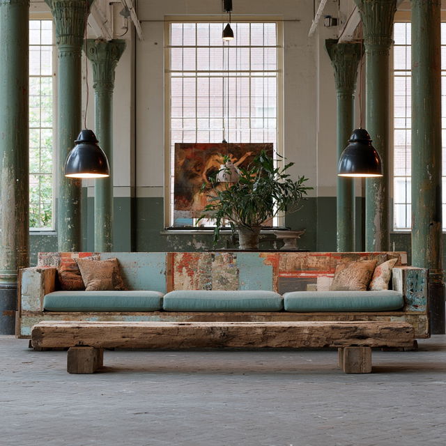 Piet Hein Eek style, Midjourney V8.2, render 2 of 4