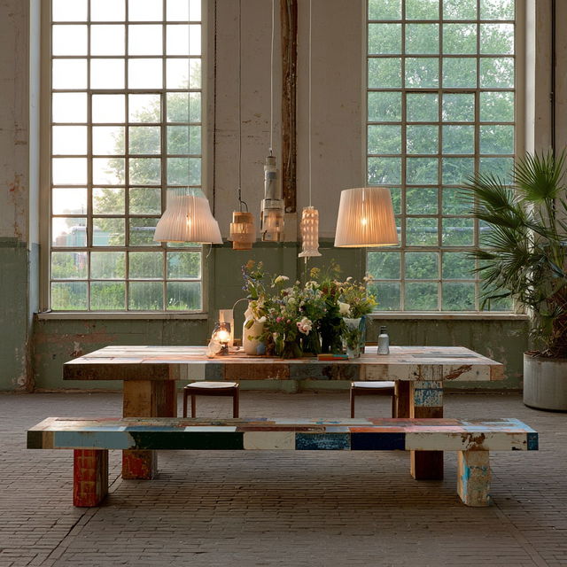 Piet Hein Eek style, Midjourney V8.2, render 3 of 4