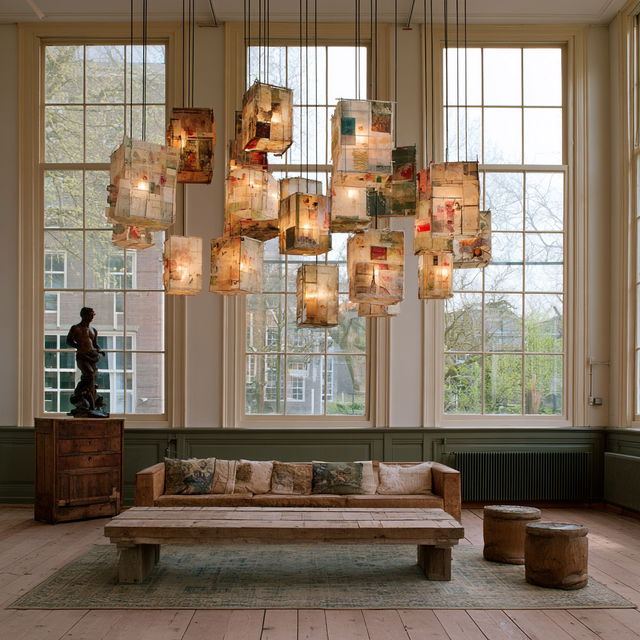 Piet Hein Eek style, Midjourney V8.2, render 4 of 4