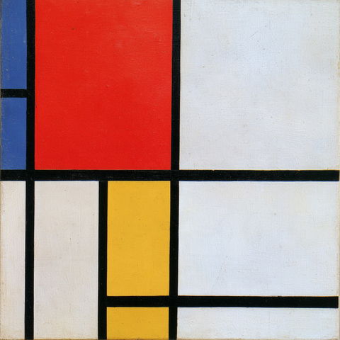 Piet Mondrian style (Painters), Midjourney V8.2