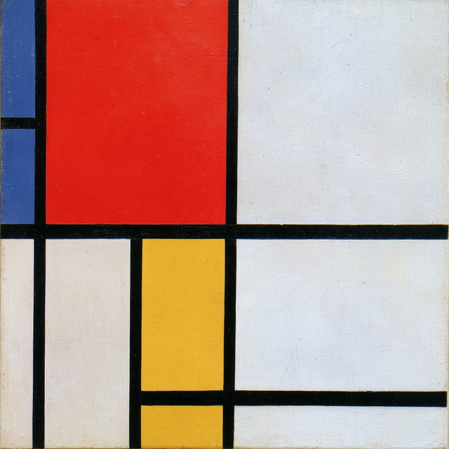 Piet Mondrian style, Midjourney V8.2, render 1 of 4