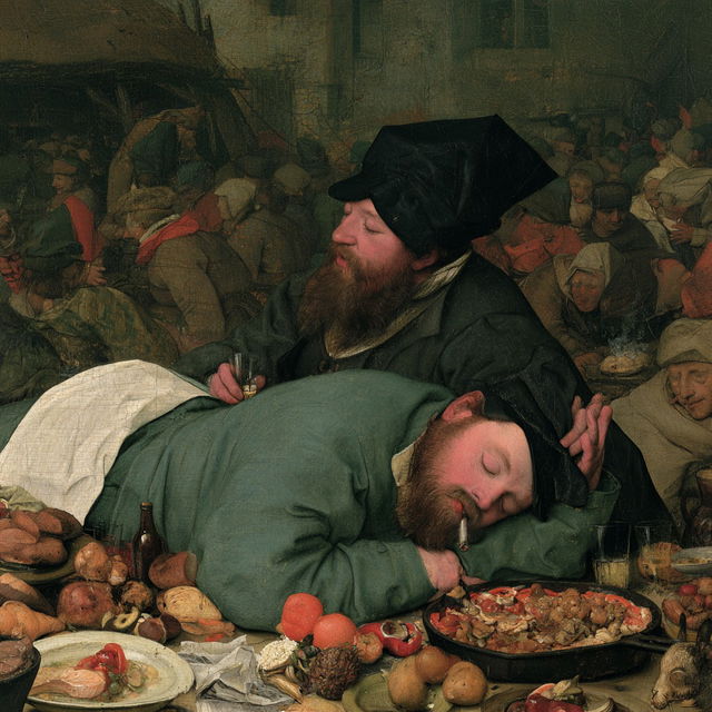 Pieter Bruegel the Elder style, Midjourney V8.2, render 1 of 4