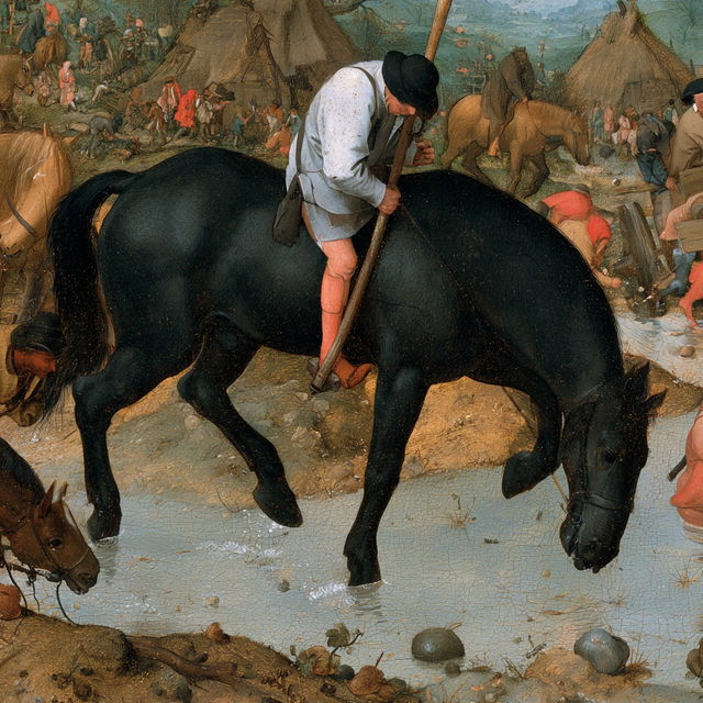 Pieter Bruegel the Elder style, Midjourney V8.2, render 4 of 4