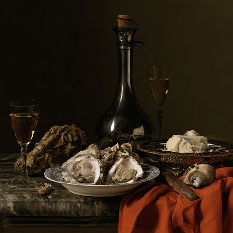 Pieter Claesz style (Painters), Midjourney V8.2