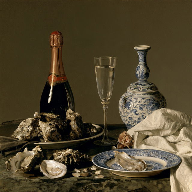 Pieter Claesz style, Midjourney V8.2, render 4 of 4