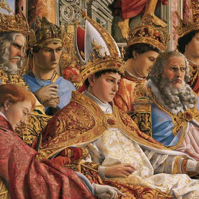 Pinturicchio style, Midjourney V8.2, render 4 of 4