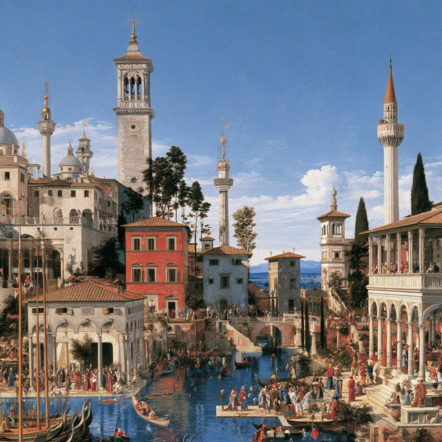 Pinturicchio style, Midjourney V8.2, render 3 of 4