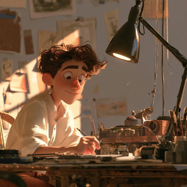 Pixar studio style, Midjourney V8.2, render 3 of 4