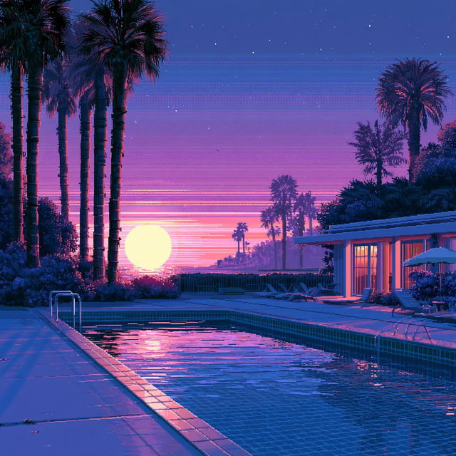 Pixel art style, Midjourney V8.2, render 4 of 4