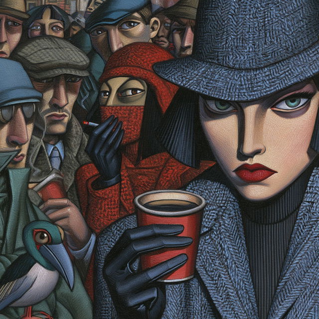 PJ Crook style, Midjourney V8.2, render 3 of 4